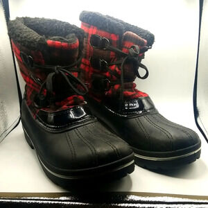 Ozark Trail Thinsulate Plaid Winter Duck Boots